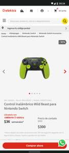 Elektra Valle de Chalco: Control Inalámbrico Wild Beast para Nintendo Switch