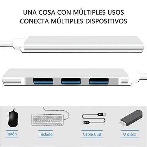 Amazon: USB 3.0 hub, Hub USB 4 En 1 Super Speed 5Gbps