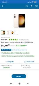Sam's Club: Smartphone Samsung Galaxy S23+ 256 GB Beige Verde y Negro 10% adicional con Cashi