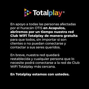 Totalplay: Apertura gratuita de Club Wifi Totalplay en Acapulco