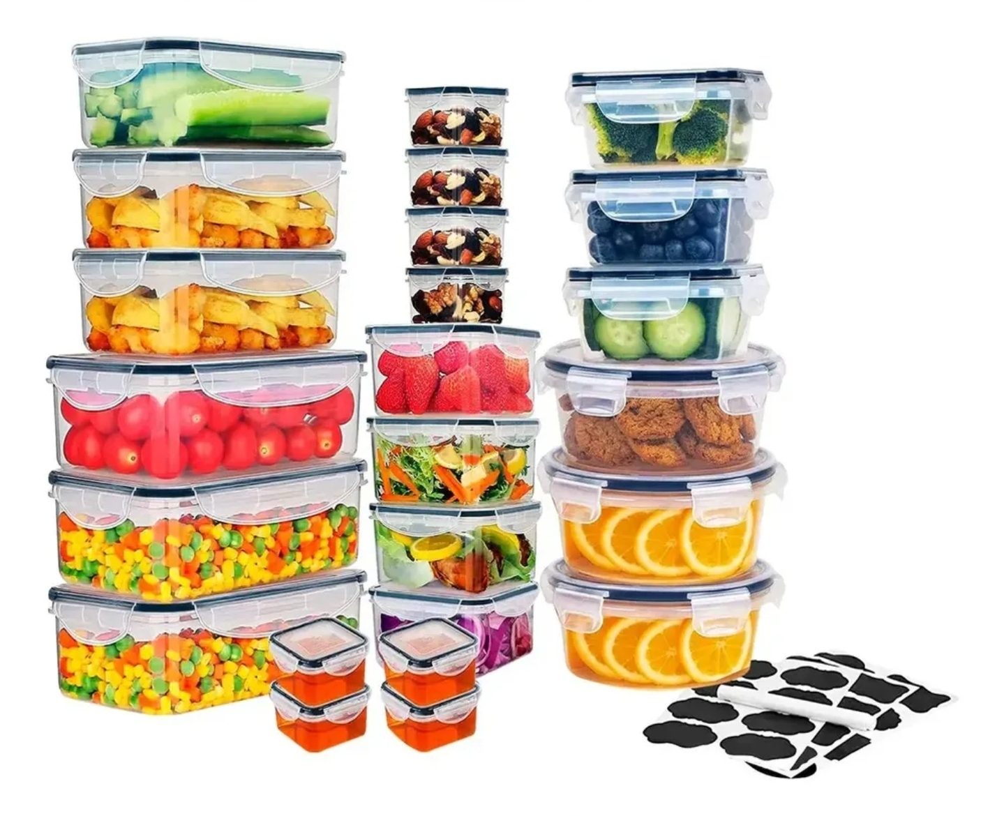 Mercado Libre: Recipientes 24 Pz Herméticos De Almacenamiento De Cocina