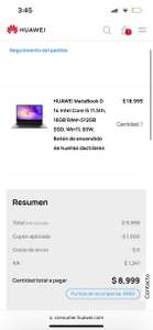 Tienda Huawei: HUAWEI MateBook D 14 Intel Core i5 11.5th, 16GB RAM+512GB SSD, Win11, 65W, Botón de encendido de huellas dactilares
