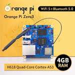 Amazon - Orange Pi Zero 3 con 4gb, tarjeta expansión y suministro de energía