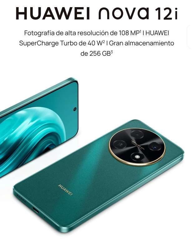 Tienda Huawei Nova 12s + Huawei Nova 12i + Frebuds 6i+ Band 9+ Cargador portátil de energía portátil 10000mAh por $9,499