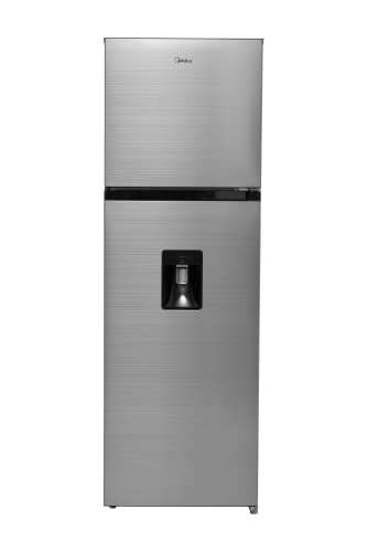 Amazon: Midea Refrigerador Automático Top Mount 10 Pies Cúbicos con Dispensador de agua / 280 L Bru Steel Smart Sensor