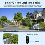 AliExpress: Cámara de vigilancia con doble lente para exteriores 8MP x8 Zoom