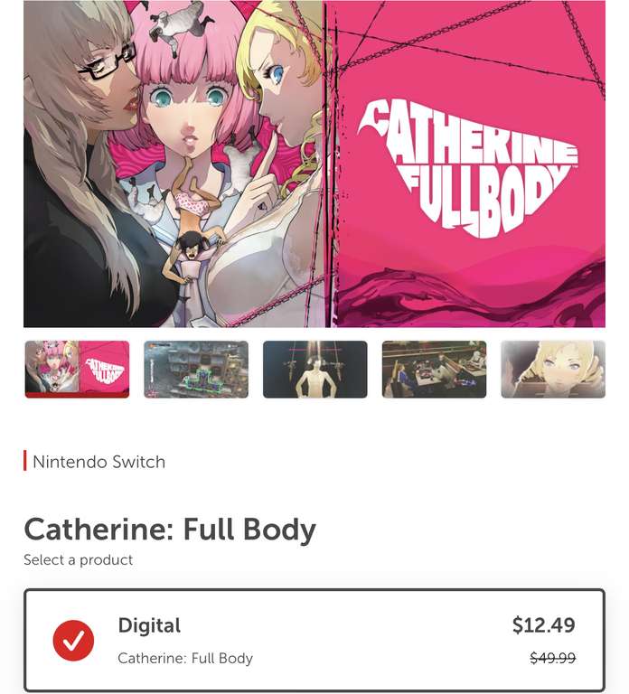 Nintendo eShop: Catherine: Full Body Eshop Ochoa