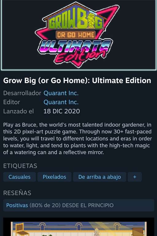 Grow Big: Ultimate Edition (Juego gratis Steam)