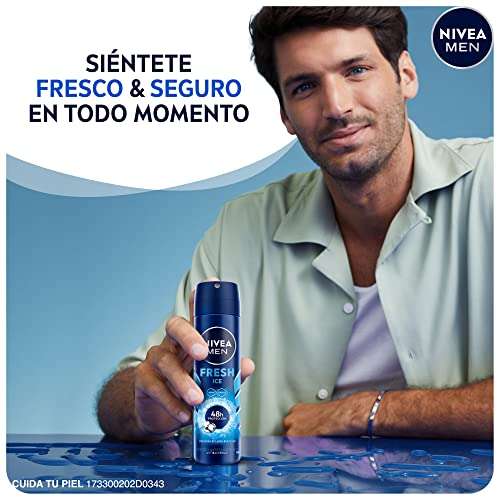Amazon - Nivea Men Desodorante Antitranspirante Hombre Fresh Ice Spray, 150ml | Planea y Cancela | Prime