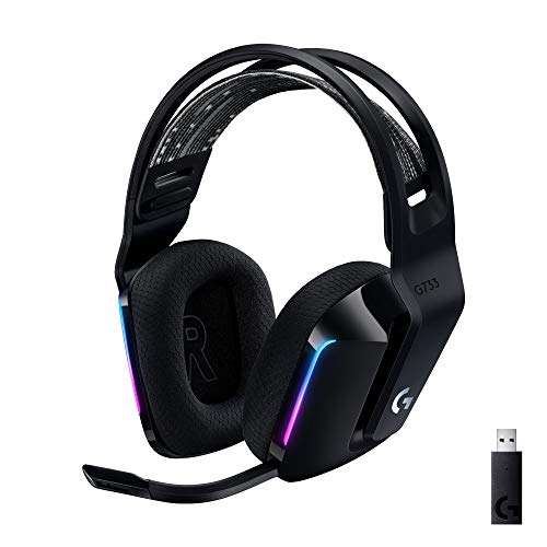 Amazon: Audífonos Inalámbricos Gaming LIGHTSPEED RGB LIGHTSYNC micrófono Blue VOICE batería de 29 horas tecnología DTS color Negro