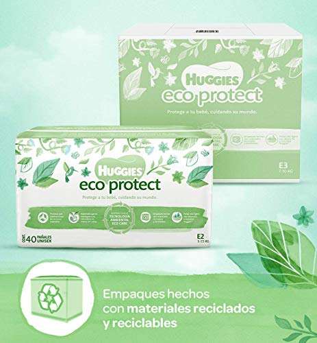 Amazon: PAÑALES PARA LA VENDI_Huggies Eco Protect Etapa 6, Caja con 160 Pañales (PLANEA Y AHORRA)