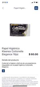 JOKR: Kleenex Cottonelle Elegance 16pz