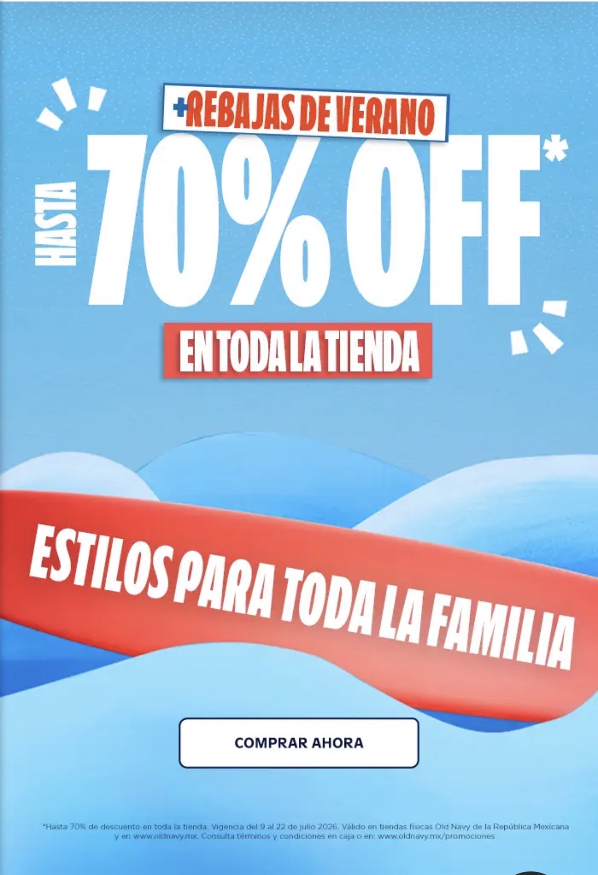 Old Navy | Rebajas hasta 70%