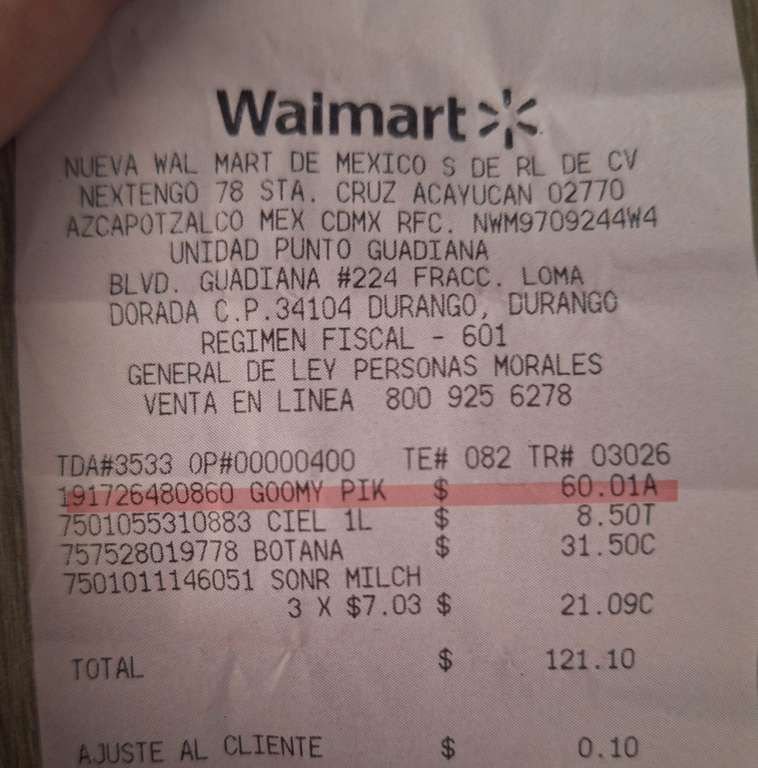 Walmart Durango: Punto Guadiana Pokemon rayquaza 100.01