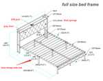 Amazon: Base de cama matrimonial con cabecero y estacion de carga