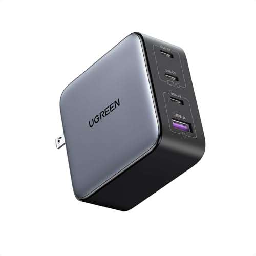 Amazon: UGREEN Nexode 100W Cargador USB C GAN con 4 Puertos Admite PPS Compatible con Samsung Galaxy S24 S23 Ultra, S24 S23+