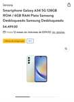 Walmart: Smartphone Galaxy A34 5G 128GB ROM / 6GB RAM Plata Samsung Desbloqueado