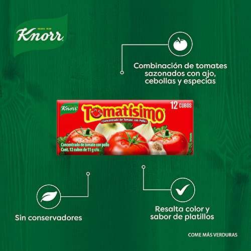 Amazon: Tomatísimo Concentrado de Tomate de 12 cubos de 11 gr c/u. | Planea y Ahorra, envío gratis con Prime