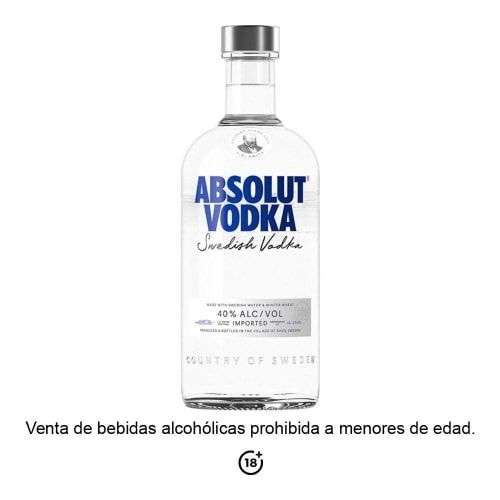 Bodega Aurrera: Vodka Absolut de 750 ml