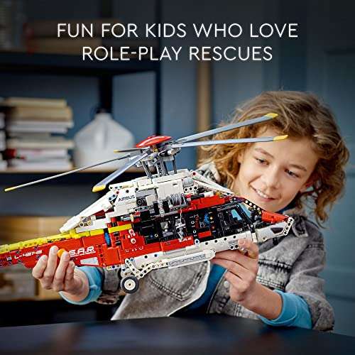 Amazon: Lego Technic 42145 Helicóptero de Rescate Airbus H175 (2001 Piezas) + DESCUENTOS BANCARIOS