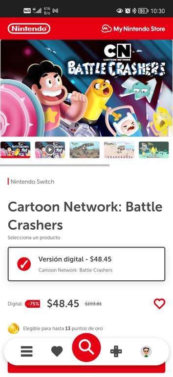 Nintendo Switch Battle Crashers (Smash de Cartoon Network)