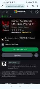 Xbox: Gears of War: Ultimate Edition para Windows 10 Microsoft Studios • Shooter