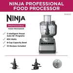 Amazon: (Reacondicionado) Ninja Procesador de alimentos profesional 850 vatios, capacidad para 9 tazas, programas preestablecido