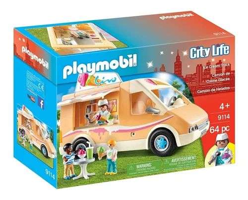 Bodega Aurrerá: Camión de helados Playmobil para regalo del día del niño; y diccionario.