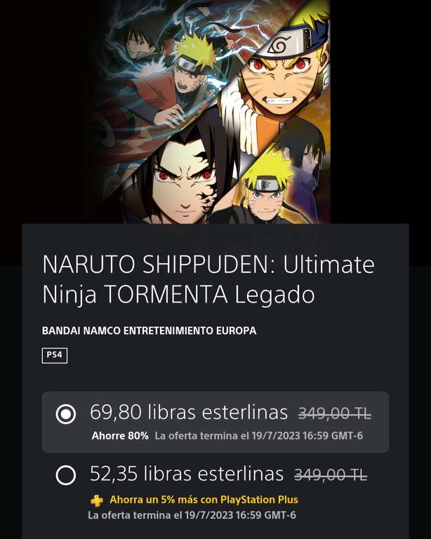 Playstation Turquía - NARUTO SHIPPUDEN: Ultimate Ninja Storm Legacy