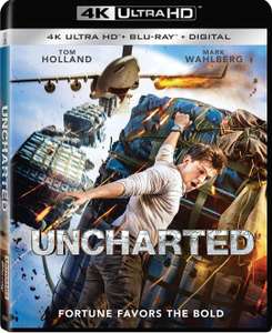 Amazon: Uncharted UHD 4K + Blu-Ray Combo