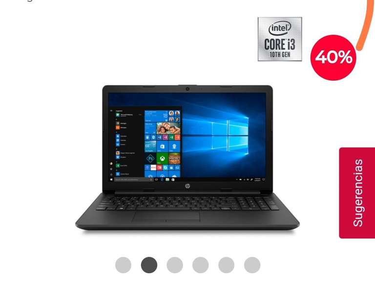 Office Depot: Laptop Hp 15-DA2016LA / Intel Core i3 / 15.6 Pulg. / 1tb / 4gb RAM / Negro