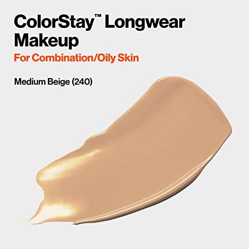 Amazon: Revlon - Base líquida ColorStay para piel mixta o grasa, líquida