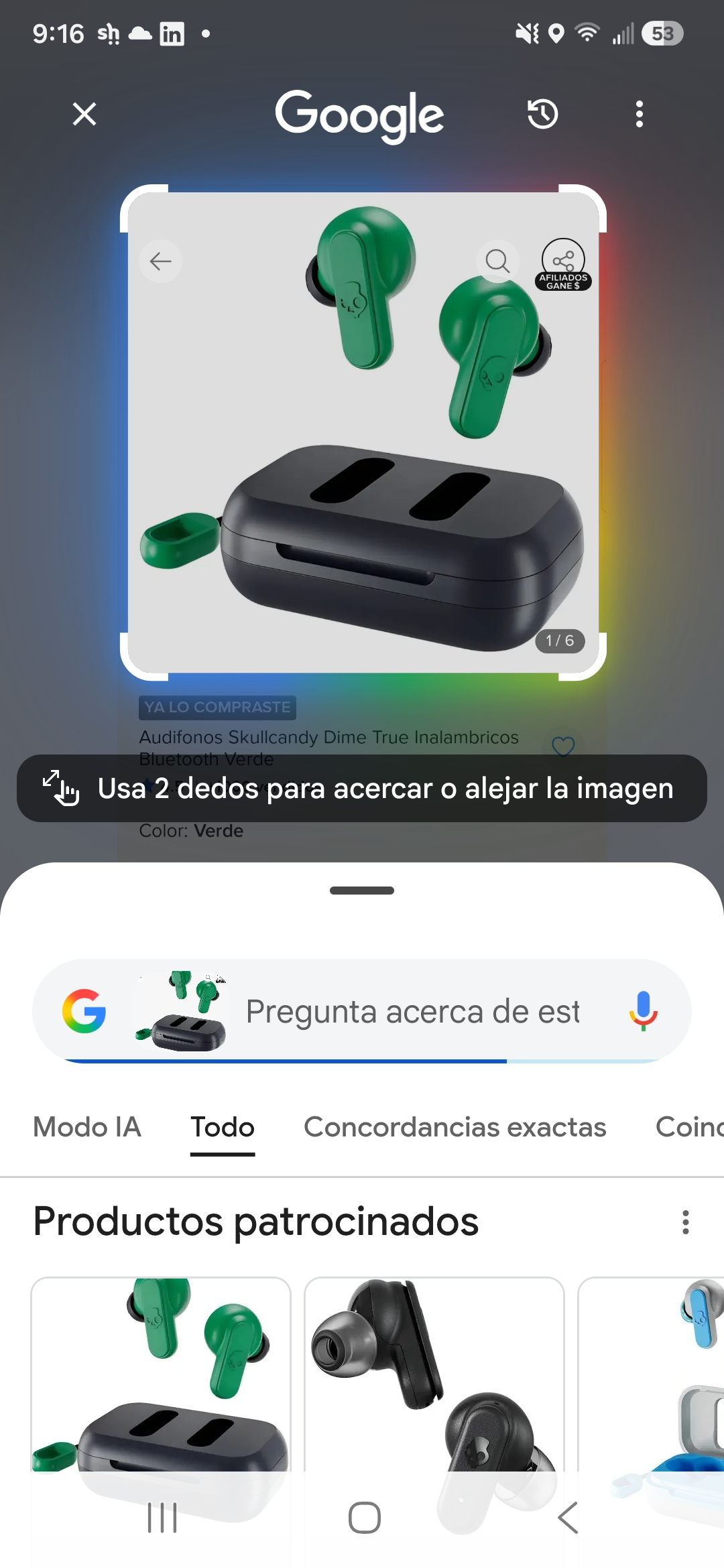 Mercado Libre: Audifonos Skullcandy Dime True Inalambricos