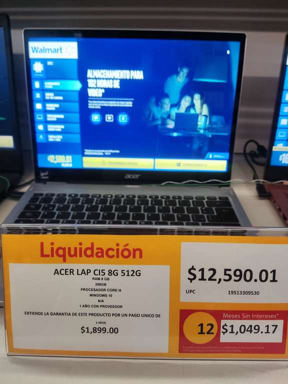 Walmart: Laptop Acer CI5 8GB 512gb SSD/ LG XBOOM PL 7/ SONY XB23