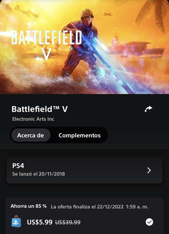 PlayStation: Battlefield V