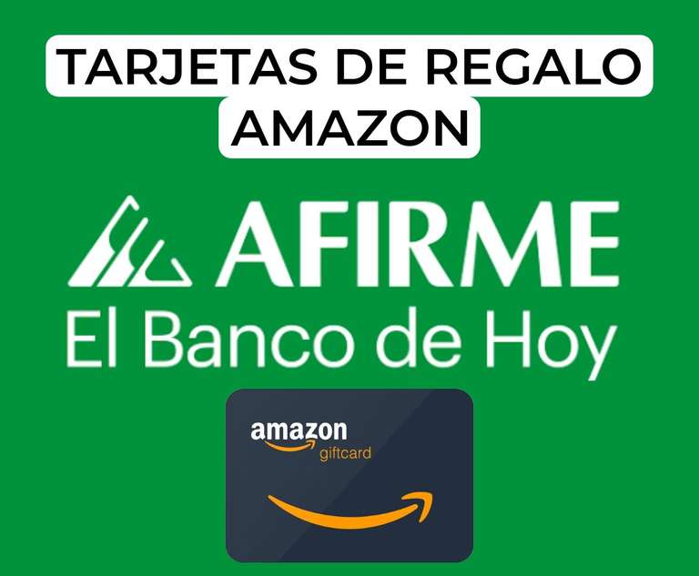 Gratis, hasta 2 Tarjetas de Regalo Amazon, en compras minimas de 1000MXN con Tarjeta de Débito AFIRME