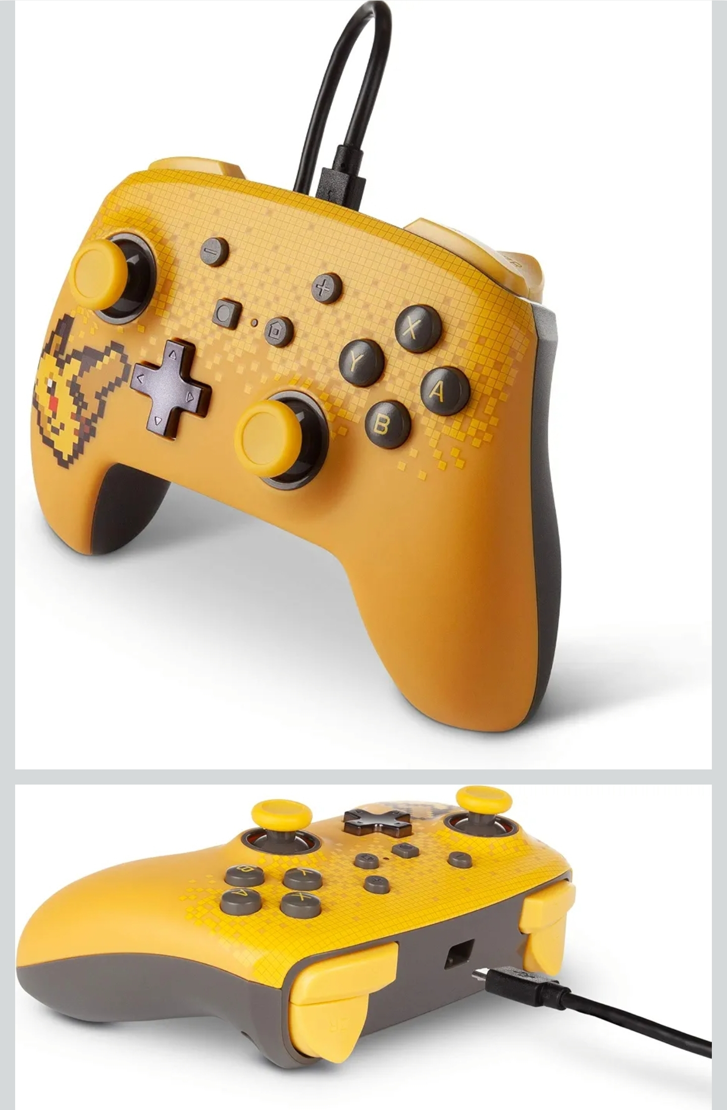 Amazon: PowerA Control Mejorado Alámbrico para Nintendo Switch - Pokémon: Pixel Pikachu
