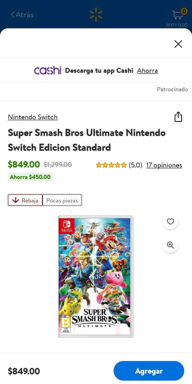 Walmart Super Smash Bros Ultimate