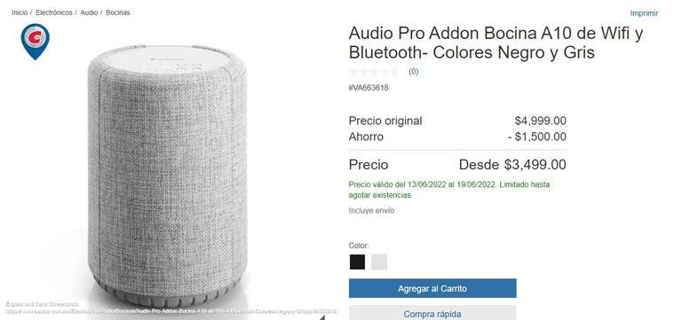 Costco: Audio Pro Addon Bocina A10 de Wifi y Bluetooth- Colores Negro y Gris