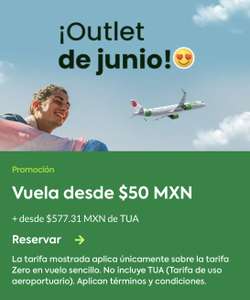 Vivaaerobus: Vuelos nacionales todo junio desde $50 MXN + TUA comprando del 7 al 11 de junio