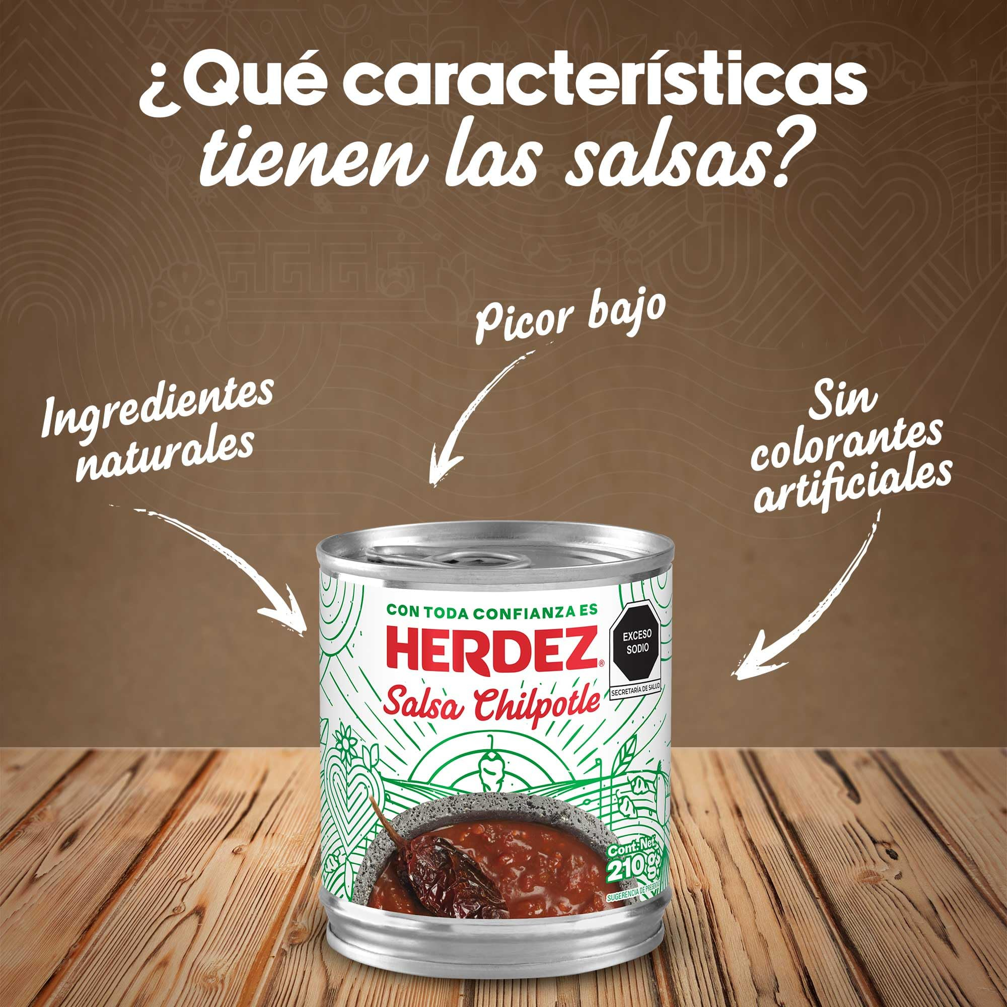 AMAZON: Herdez Salsa Chipotle, 210 gramos