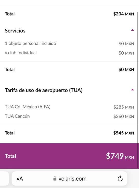 Volaris: Vuelo redondo del AIFA a Cancún (incluye TUA) viajando Marzo 2024