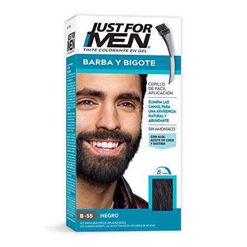 Amazon: Just For Men Tinte Colorante en Gel para Barba y Bigote | Envío gratis con Prime