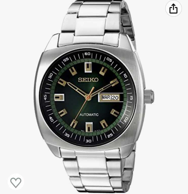Amazon USA - Oferta del día Reloj Seiko para Hombres, 44mm, Acero Inoxidable
