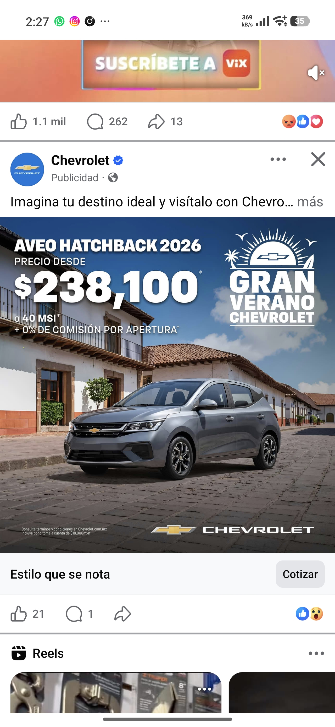 Chevrolet: Aveo HB 2026 Básico desde 238,100
