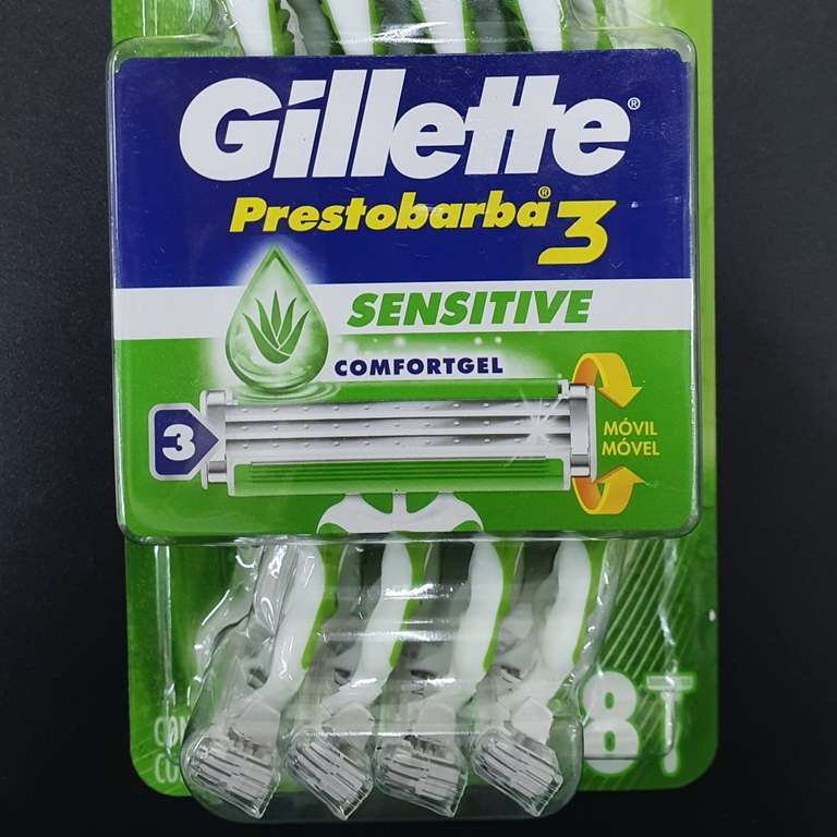 Gillette Prestobarba 3 Sensitive 8 Pzas Tienda Ley