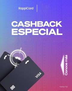 RappiCard: 10% de cashback (hasta $600.00) en primera compra en Amazon (Primera transacción histórica con RappiCard)