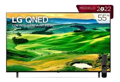Mercado Libre: Pantalla LG Qned Tv 55'' 4k 120hz nativos Smart Tv Thinq Ai 55qned80sqa