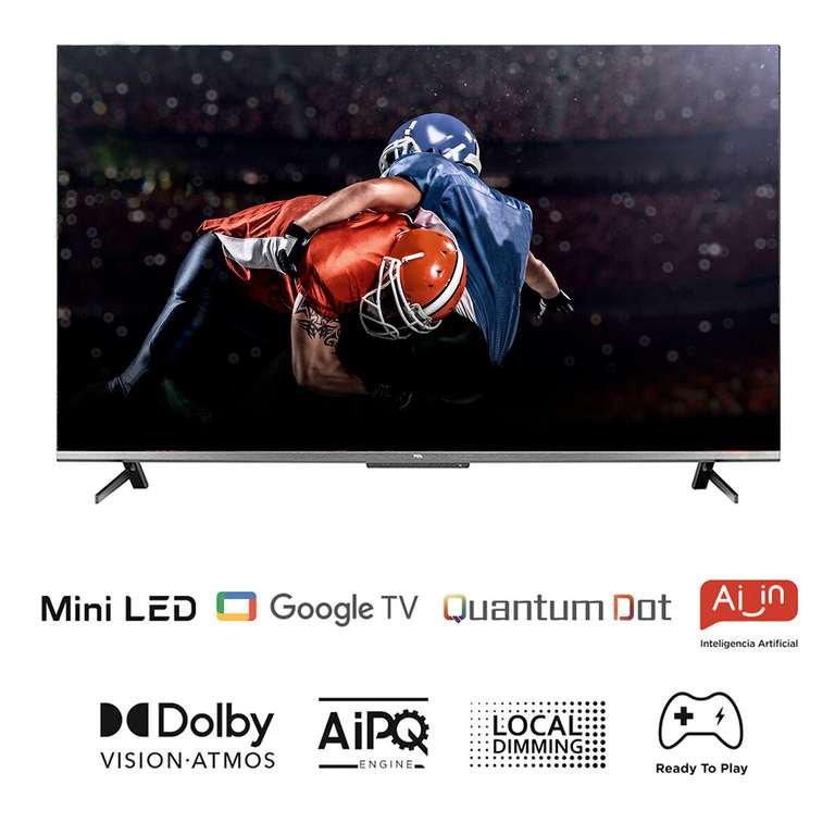 Costco: TCL 55" Mini-Led QLED, HDMI 2.1, 120hz, Dolby Vision/Atmos (con PayPal)