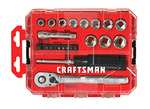 Amazon: Craftsman CMMT12011 - Juego de llaves de vaso (24 unidades, 3/8")